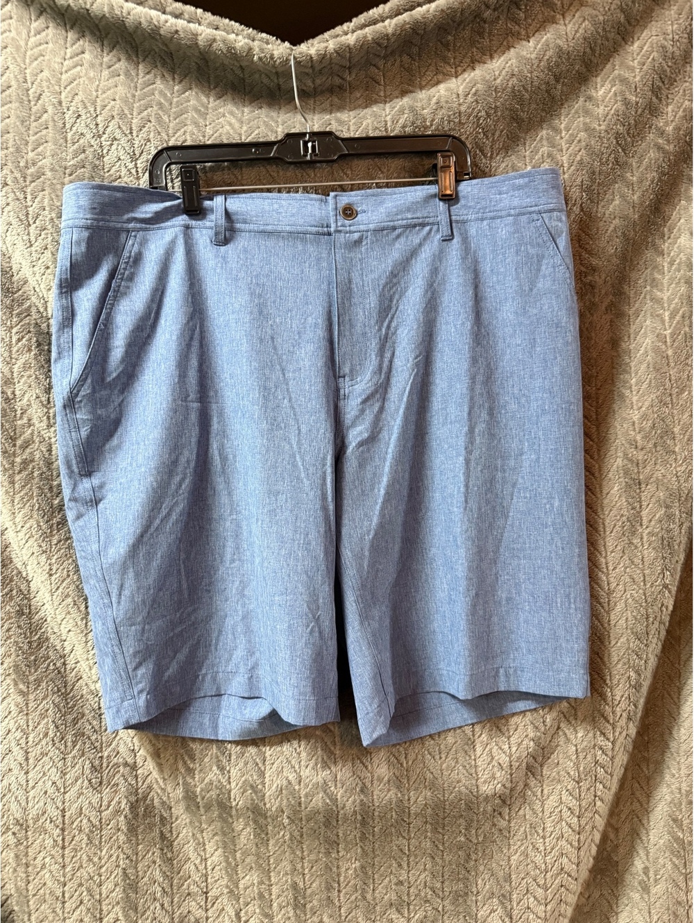 CoolKeep Stretch Performance Light Blue Men's Shorts Size 42